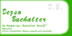 dezso buchalter business card